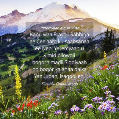 Picture 04 - Yeremyaah 49:34 SOM - Kanu waa Eraygii Rabbiga ee Ceelaam ku saabsanaa - Bible Verse Picture