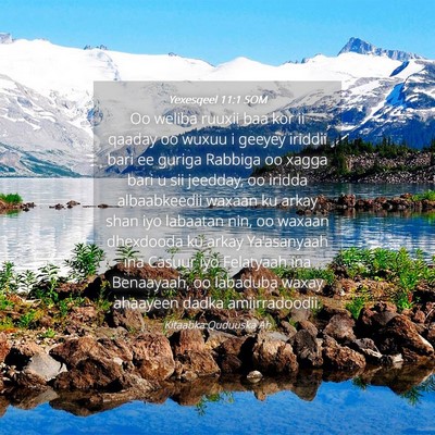 Picture 04 - Yexesqeel 11:1 SOM - Oo weliba ruuxii baa kor ii qaaday oo wuxuu i - Bible Verse Picture