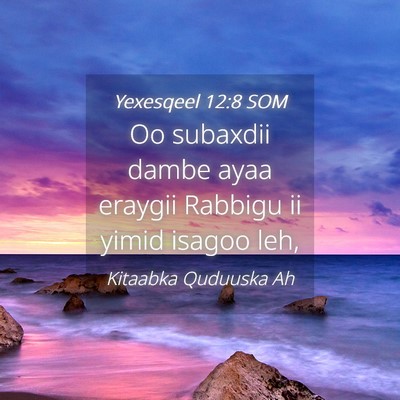 Picture 04 - Yexesqeel 12:8 SOM - Oo subaxdii dambe ayaa eraygii Rabbigu ii yimid - Bible Verse Picture