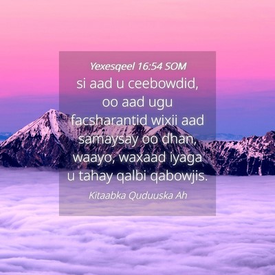 Picture 04 - Yexesqeel 16:54 SOM - si aad u ceebowdid, oo aad ugu facsharantid wixii - Bible Verse Picture