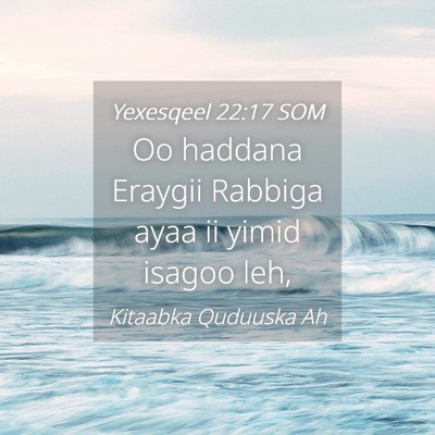 Picture 04 - Yexesqeel 22:17 SOM - Oo haddana Eraygii Rabbiga ayaa ii yimid isagoo - Bible Verse Picture