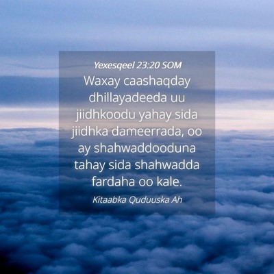 Picture 04 - Yexesqeel 23:20 SOM - Waxay caashaqday dhillayadeeda uu jiidhkoodu - Bible Verse Picture