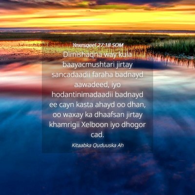 Picture 04 - Yexesqeel 27:18 SOM - Dimishaqna way kula baayacmushtari jirtay - Bible Verse Picture