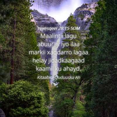 Picture 04 - Yexesqeel 28:15 SOM - Maalintii lagu abuuray iyo ilaa markii xaqdarro - Bible Verse Picture