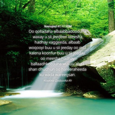 Picture 04 - Yexesqeel 41:11 SOM - Oo qolladaha albaabbadooduna waxay u sii jeedeen - Bible Verse Picture