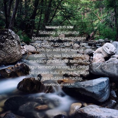 Picture 04 - Yexesqeel 5:15 SOM - Sidaasay quruumaha hareerahaaga ku wareegsan ugu - Bible Verse Picture