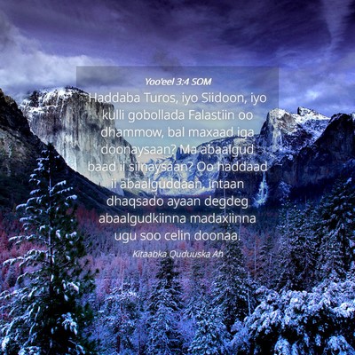 Picture 04 - Yoo'eel 3:4 SOM - Haddaba Turos, iyo Siidoon, iyo kulli gobollada - Bible Verse Picture