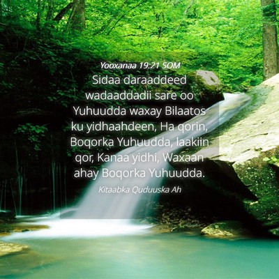 Picture 04 - Yooxanaa 19:21 SOM - Sidaa daraaddeed wadaaddadii sare oo Yuhuudda - Bible Verse Picture