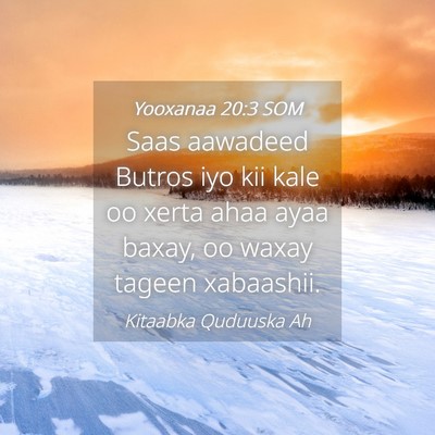 Picture 04 - Yooxanaa 20:3 SOM - Saas aawadeed Butros iyo kii kale oo xerta ahaa - Bible Verse Picture