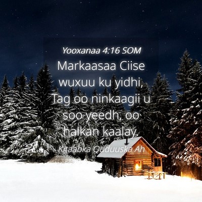 Picture 04 - Yooxanaa 4:16 SOM - Markaasaa Ciise wuxuu ku yidhi, Tag oo ninkaagii - Bible Verse Picture