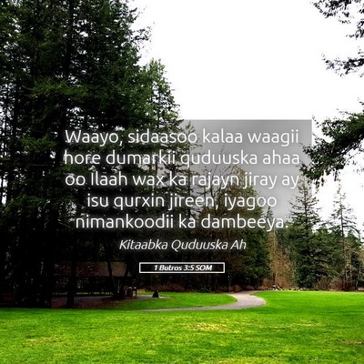 Picture 05 - 1 Butros 3:5 SOM - Waayo, sidaasoo kalaa waagii hore dumarkii - Bible Verse Picture