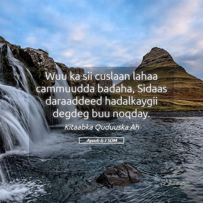 Picture 05 - Ayuub 6:3 SOM - Wuu ka sii cuslaan lahaa cammuudda badaha, Sidaas - Bible Verse Picture