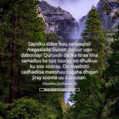 Picture 05 - Baroorashadii Yeremyaah 2:1 SOM - Sayidku sidee buu xanaaqiisii magaalada Siyoon - Bible Verse Picture