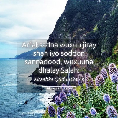 Picture 05 - Bilowgii 11:12 SOM - Arfaksadna wuxuu jiray shan iyo soddon sannadood, - Bible Verse Picture