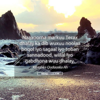Picture 05 - Bilowgii 11:25 SOM - Naaxoorna markuu Terax dhalay ka dib wuxuu noolaa - Bible Verse Picture