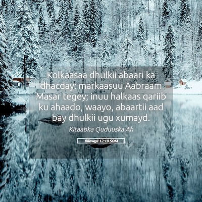Picture 05 - Bilowgii 12:10 SOM - Kolkaasaa dhulkii abaari ka dhacday: markaasuu - Bible Verse Picture