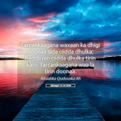 Picture 05 - Bilowgii 13:16 SOM - Farcankaagana waxaan ka dhigi doonaa sida ciidda - Bible Verse Picture