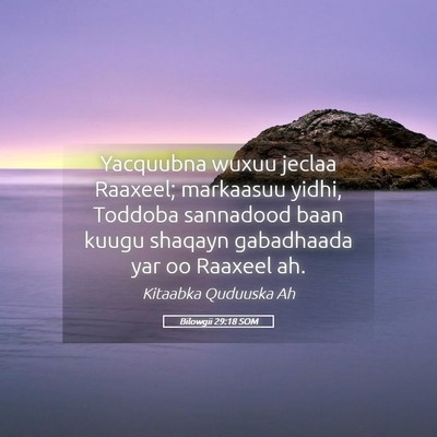 Picture 05 - Bilowgii 29:18 SOM - Yacquubna wuxuu jeclaa Raaxeel; markaasuu yidhi, - Bible Verse Picture