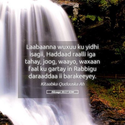 Picture 05 - Bilowgii 30:27 SOM - Laabaanna wuxuu ku yidhi isagii, Haddaad raalli - Bible Verse Picture