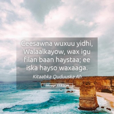 Picture 05 - Bilowgii 33:9 SOM - Ceesawna wuxuu yidhi, Walaalkayow, wax igu filan - Bible Verse Picture