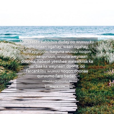 Picture 05 - Bilowgii 48:19 SOM - Markaasaa aabbihiis diiday oo wuxuu ku yidhi, - Bible Verse Picture