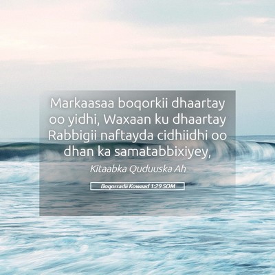 Picture 05 - Boqorradii Kowaad 1:29 SOM - Markaasaa boqorkii dhaartay oo yidhi, Waxaan ku - Bible Verse Picture