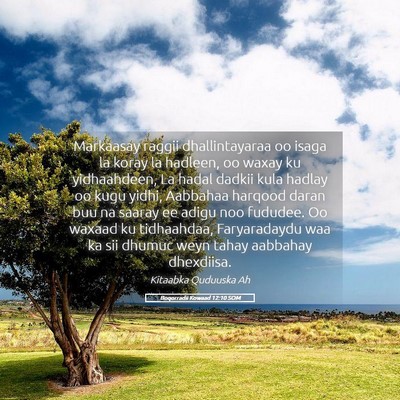 Picture 05 - Boqorradii Kowaad 12:10 SOM - Markaasay raggii dhallintayaraa oo isaga la koray - Bible Verse Picture