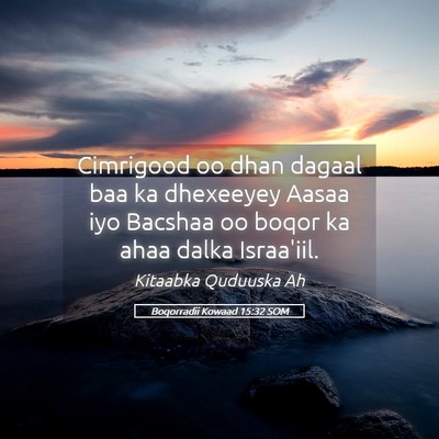 Picture 05 - Boqorradii Kowaad 15:32 SOM - Cimrigood oo dhan dagaal baa ka dhexeeyey Aasaa - Bible Verse Picture