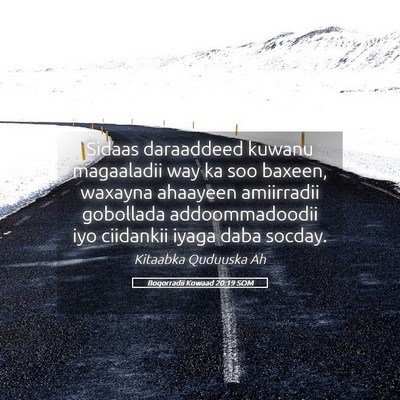 Picture 05 - Boqorradii Kowaad 20:19 SOM - Sidaas daraaddeed kuwanu magaaladii way ka soo - Bible Verse Picture
