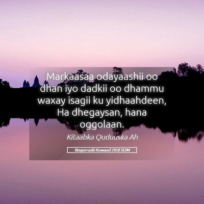 Picture 05 - Boqorradii Kowaad 20:8 SOM - Markaasaa odayaashii oo dhan iyo dadkii oo dhammu - Bible Verse Picture