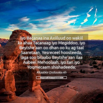 Picture 05 - Boqorradii Kowaad 4:12 SOM - iyo Bacanaa ina Axiiluud oo wakiil ka ahaa - Bible Verse Picture