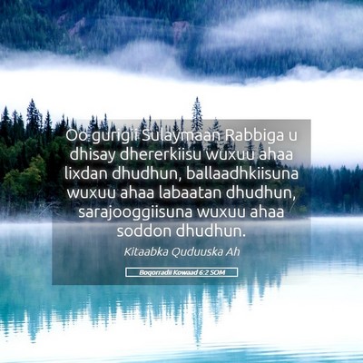 Picture 05 - Boqorradii Kowaad 6:2 SOM - Oo gurigii Sulaymaan Rabbiga u dhisay dhererkiisu - Bible Verse Picture