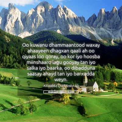 Picture 05 - Boqorradii Kowaad 7:9 SOM - Oo kuwanu dhammaantood waxay ahaayeen dhagxan - Bible Verse Picture