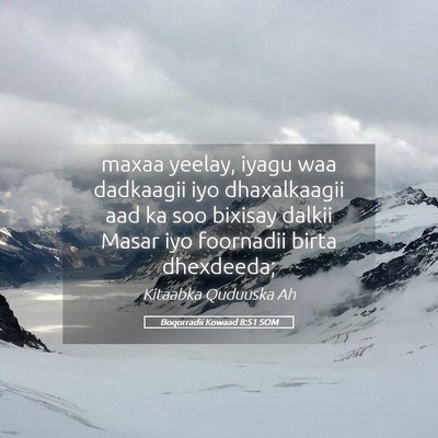 Picture 05 - Boqorradii Kowaad 8:51 SOM - maxaa yeelay, iyagu waa dadkaagii iyo - Bible Verse Picture