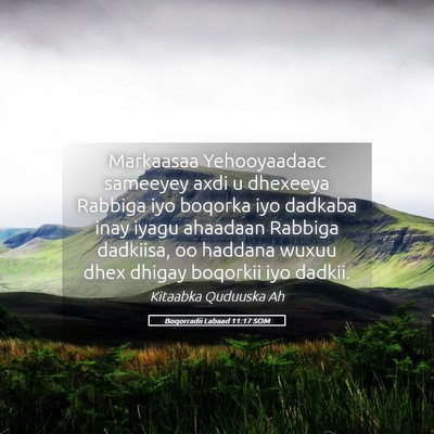 Picture 05 - Boqorradii Labaad 11:17 SOM - Markaasaa Yehooyaadaac sameeyey axdi u dhexeeya - Bible Verse Picture