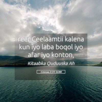 Picture 05 - Cesraa 2:31 SOM - reer Ceelaamtii kalena kun iyo laba boqol iyo - Bible Verse Picture