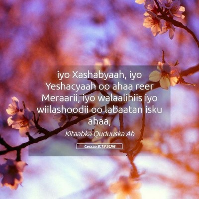 Picture 05 - Cesraa 8:19 SOM - iyo Xashabyaah, iyo Yeshacyaah oo ahaa reer - Bible Verse Picture