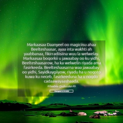 Picture 05 - Daanyeel 4:19 SOM - Markaasaa Daanyeel oo magiciisu ahaa - Bible Verse Picture