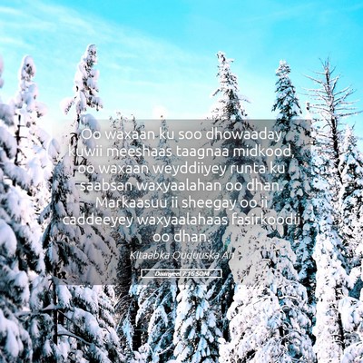 Picture 05 - Daanyeel 7:16 SOM - Oo waxaan ku soo dhowaaday kuwii meeshaas taagnaa - Bible Verse Picture