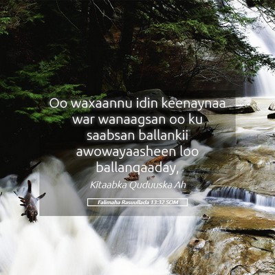 Picture 05 - Falimaha Rasuullada 13:32 SOM - Oo waxaannu idin keenaynaa war wanaagsan oo ku - Bible Verse Picture