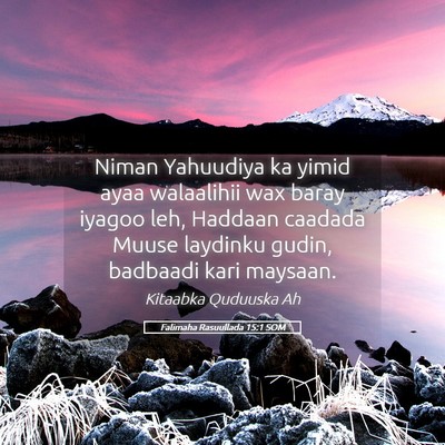 Picture 05 - Falimaha Rasuullada 15:1 SOM - Niman Yahuudiya ka yimid ayaa walaalihii wax - Bible Verse Picture