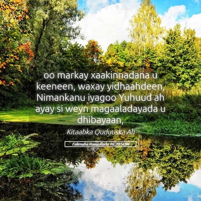 Picture 05 - Falimaha Rasuullada 16:20 SOM - oo markay xaakinnadana u keeneen, waxay - Bible Verse Picture