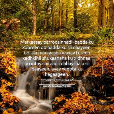 Picture 05 - Falimaha Rasuullada 27:40 SOM - Markaasay barroosinnadii badda ku xooreen oo - Bible Verse Picture