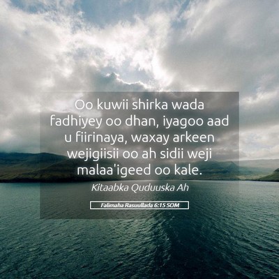 Picture 05 - Falimaha Rasuullada 6:15 SOM - Oo kuwii shirka wada fadhiyey oo dhan, iyagoo aad - Bible Verse Picture