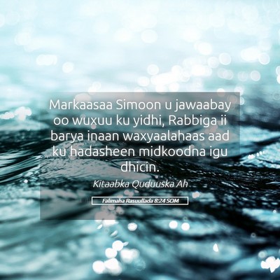 Picture 05 - Falimaha Rasuullada 8:24 SOM - Markaasaa Simoon u jawaabay oo wuxuu ku yidhi, - Bible Verse Picture