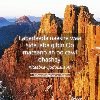 Picture 05 - Gabaygii Sulaymaan 7:3 SOM - Labadaada naasna waa sida laba gibin Oo mataano - Bible Verse Picture