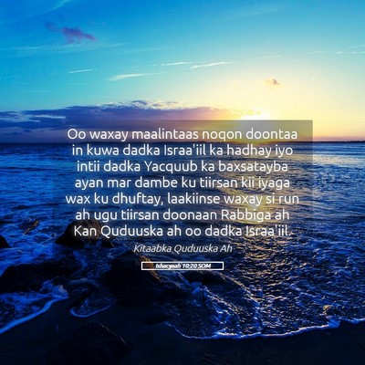 Picture 05 - Ishacyaah 10:20 SOM - Oo waxay maalintaas noqon doontaa in kuwa dadka - Bible Verse Picture