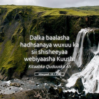 Picture 05 - Ishacyaah 18:1 SOM - Dalka baalasha hadhsanaya wuxuu ka sii shisheeyaa - Bible Verse Picture