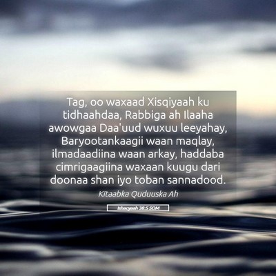 Picture 05 - Ishacyaah 38:5 SOM - Tag, oo waxaad Xisqiyaah ku tidhaahdaa, Rabbiga - Bible Verse Picture