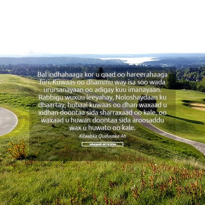 Picture 05 - Ishacyaah 49:18 SOM - Bal indhahaaga kor u qaad oo hareerahaaga fiiri. - Bible Verse Picture